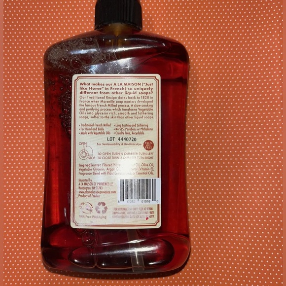 A La Maison de Provence | French Liquid Hand
Soap | Pumpkin Spice 16.9 fl. oz. - Picture 5 of 5